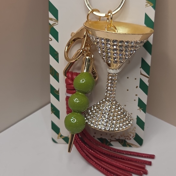 🫒🔹️ Piper K🔹️ Martini Olive Keychain Bag Charm - Picture 7 of 7